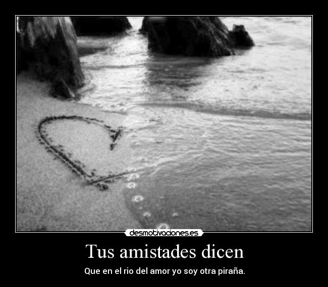 Tus amistades dicen -