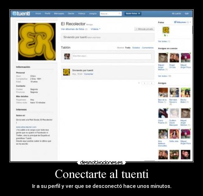 carteles tuenti tuenti desconectar perfil desmotivaciones