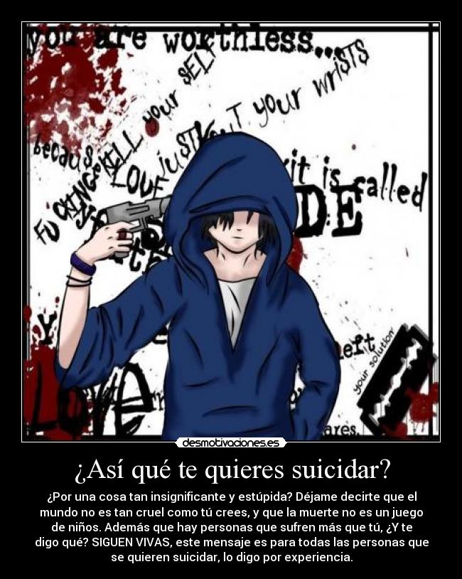 carteles suicidio desmotivaciones