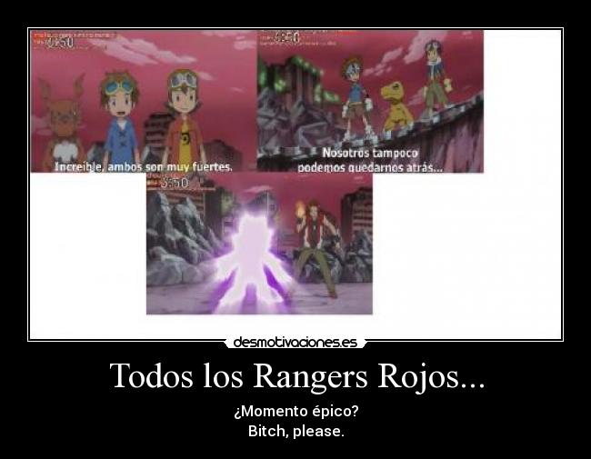 Todos los Rangers Rojos... -