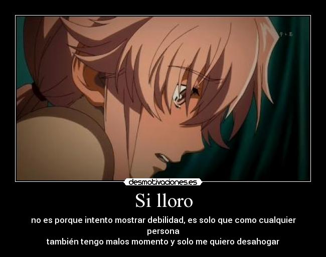 carteles personaje gasai yuno mirai nikki desmotivaciones