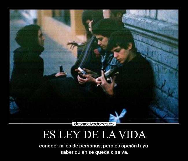 ES LEY DE LA VIDA - 