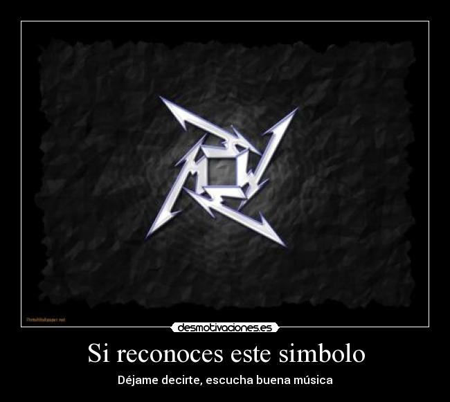 Si reconoces este simbolo - Déjame decirte, escucha buena música