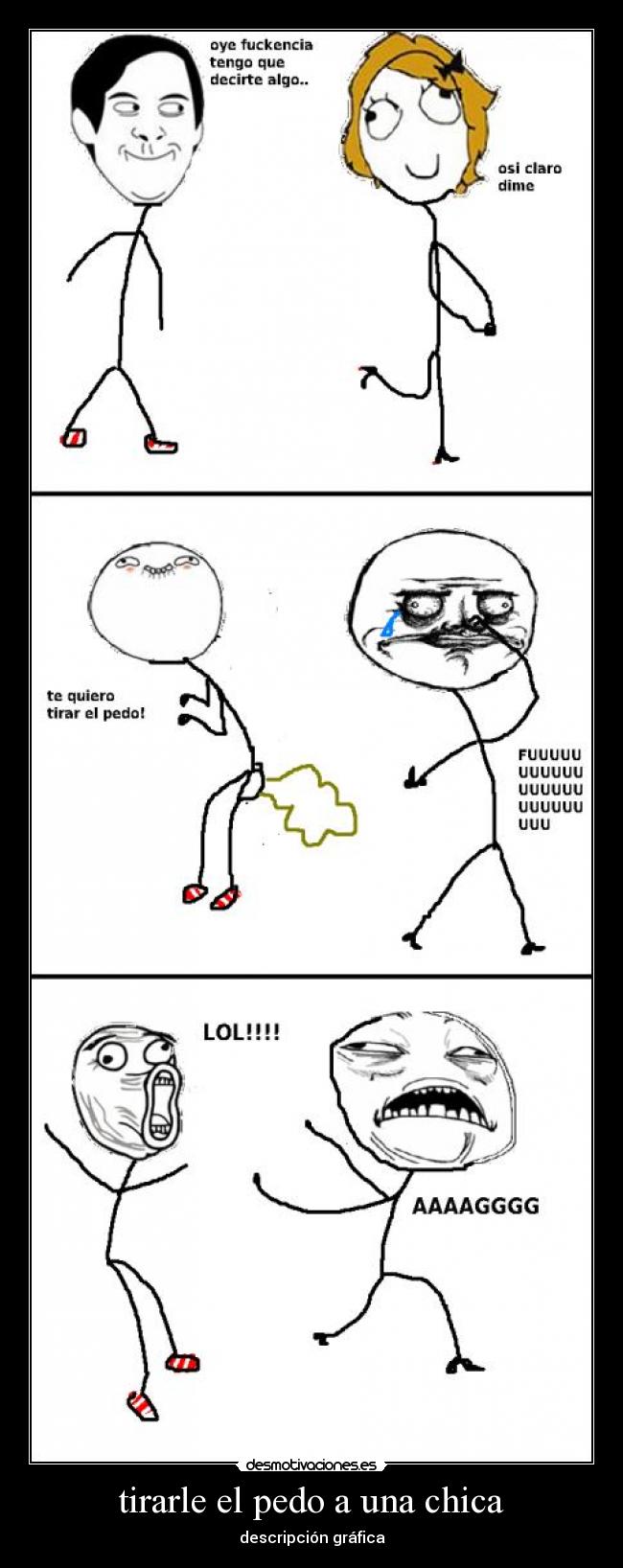 tirarle el pedo a una chica - descripción gráfica