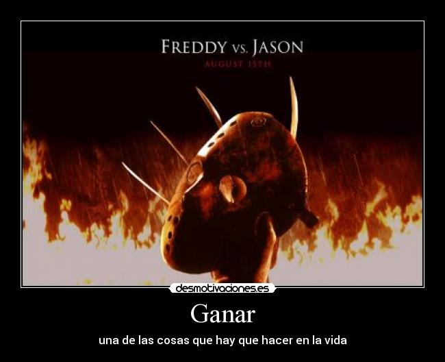 carteles freddy krueger jason voorhees ganar desmotivaciones