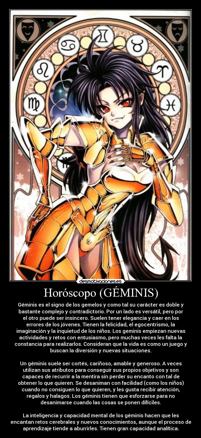 Horóscopo (GÉMINIS) - 