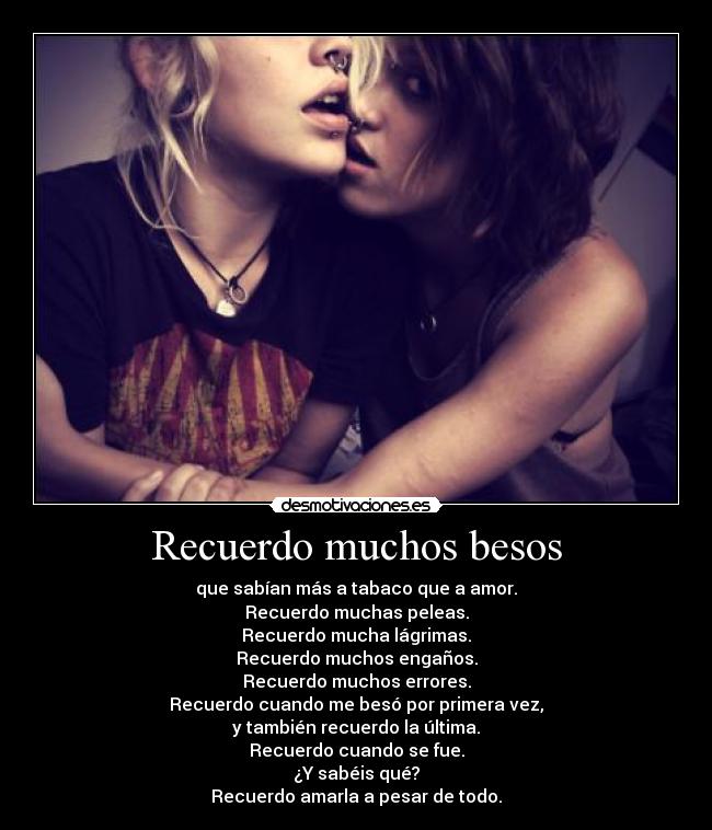 Recuerdo muchos besos - 