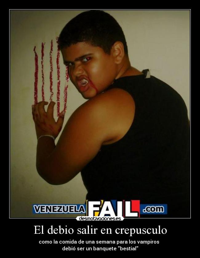 El debio salir en crepusculo - 