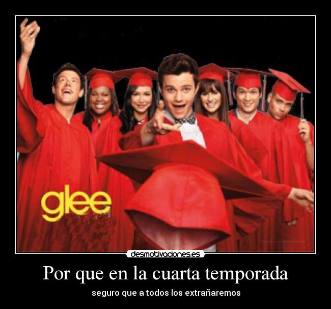 carteles glee discriminacion kurt rachel finn hudson quinn dont stop believing hammel blaine desmotivaciones