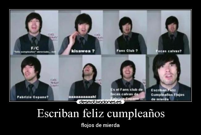 Escriban feliz cumpleaños - 