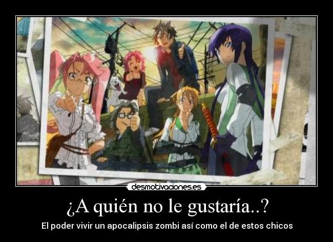 carteles highschool the dead desmotivaciones