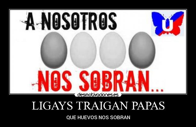 LIGAYS TRAIGAN PAPAS - QUE HUEVOS NOS SOBRAN