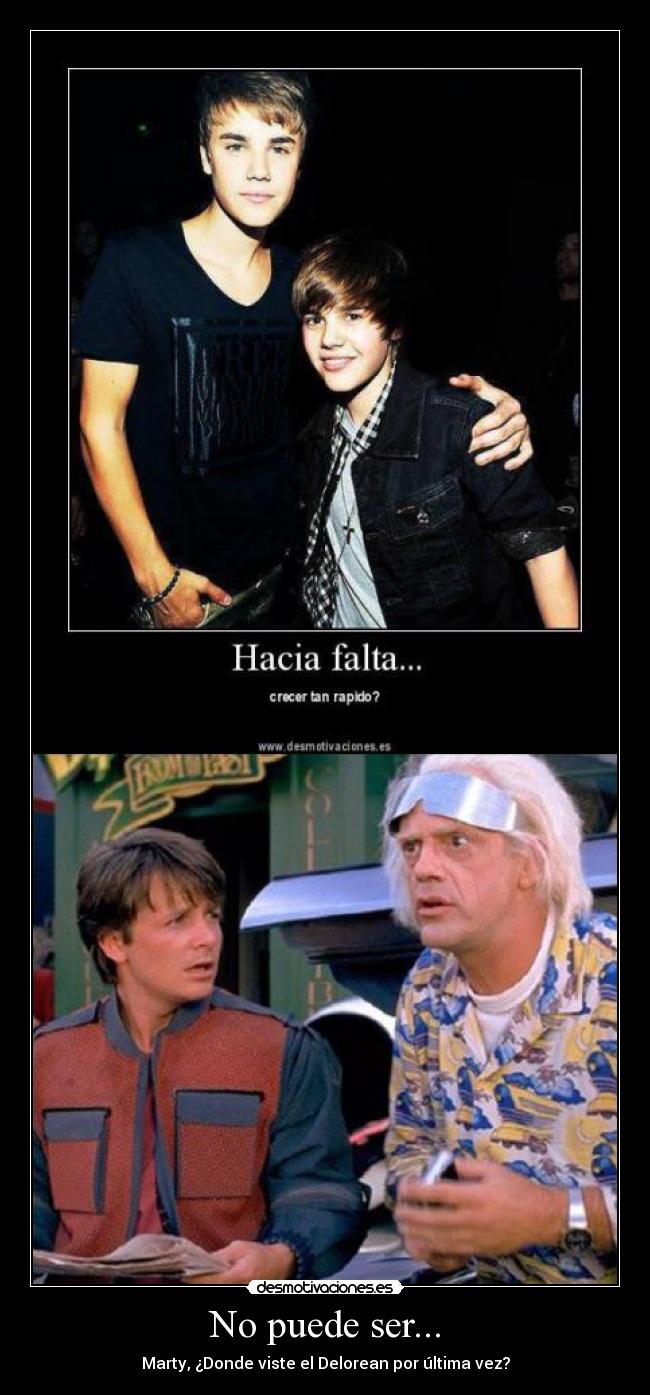 No puede ser... - Marty, ¿Donde viste el Delorean por última vez?