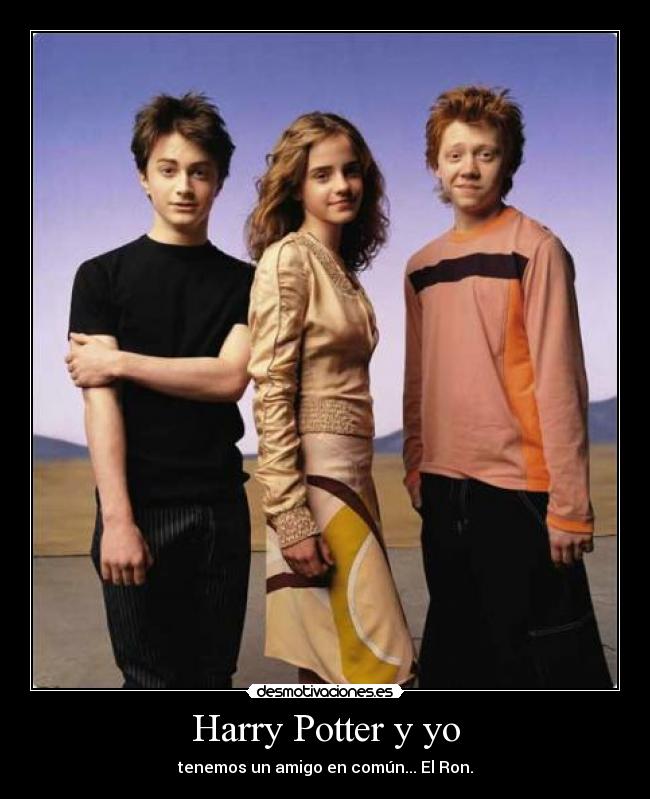 Harry Potter y yo - tenemos un amigo en común... El Ron.