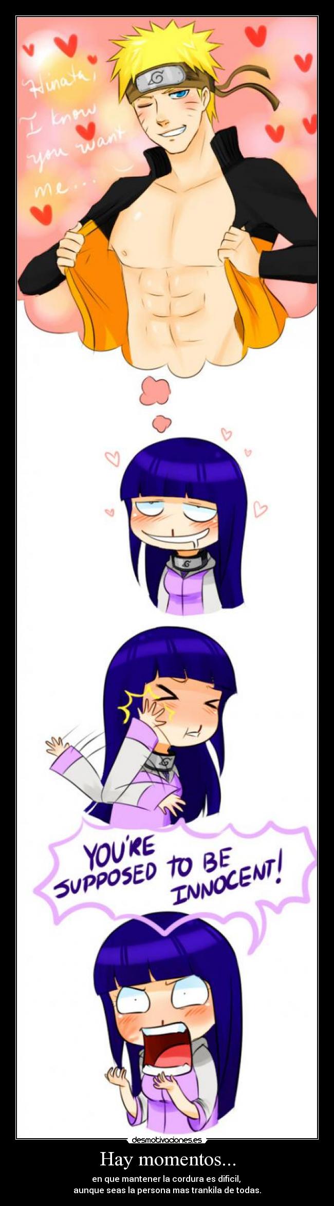 carteles anime amor hinata naruto suikyou hay momentos desmotivaciones