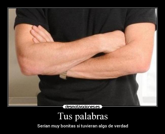 Tus palabras - Serían muy bonitas si tuvieran algo de verdad