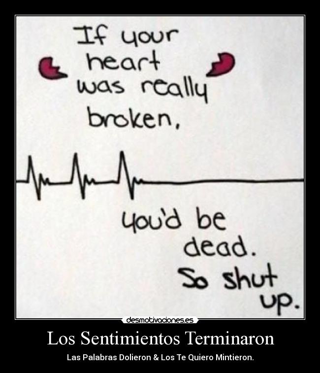 Los Sentimientos Terminaron - 