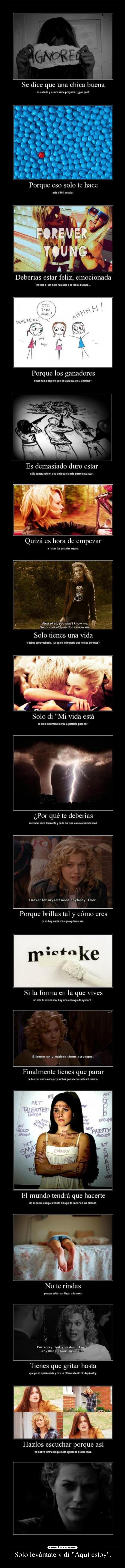 Solo levántate y di Aquí estoy. - 