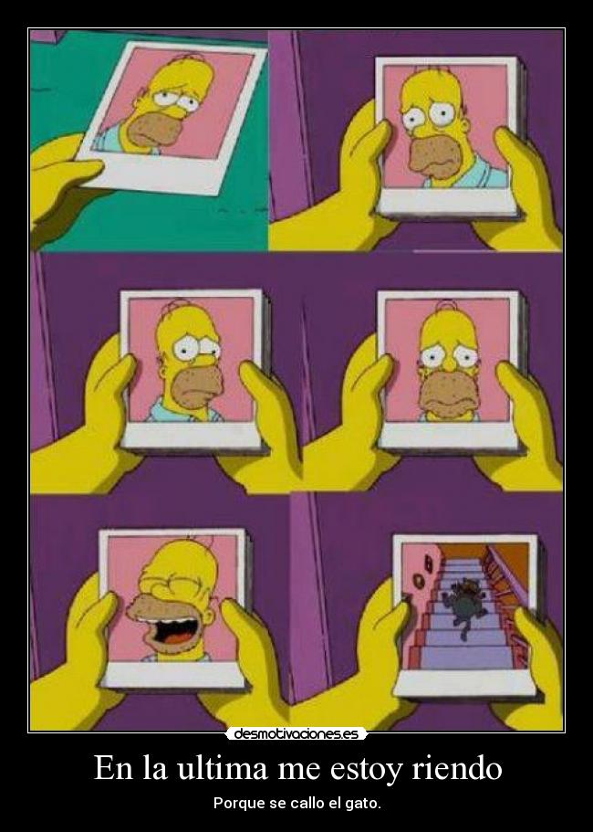 En la ultima me estoy riendo -