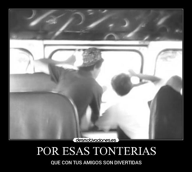 POR ESAS TONTERIAS -