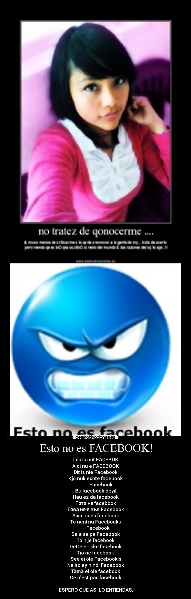 Esto no es FACEBOOK! -