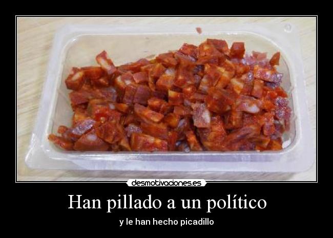 Han pillado a un político - 