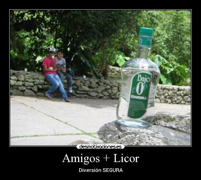 Amigos + Licor - Diversión SEGURA