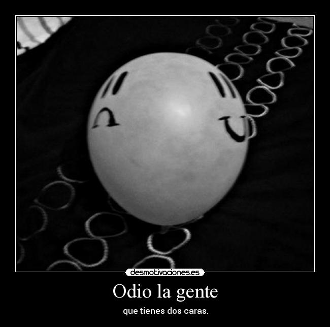 Odio la gente -
