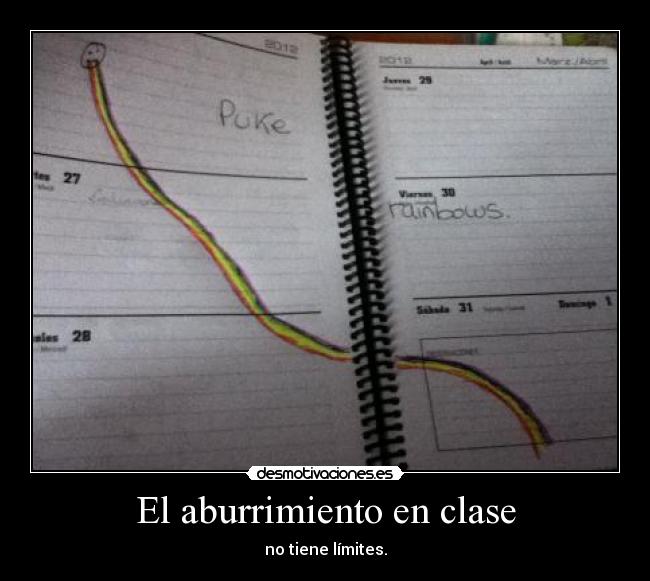 El aburrimiento en clase - 