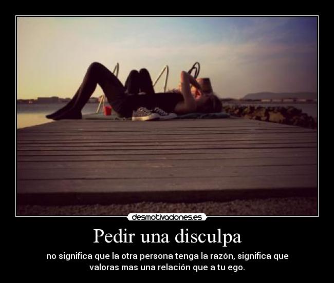 Pedir una disculpa -