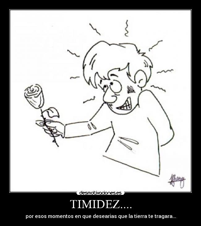 TIMIDEZ.... - por esos momentos en que desearias que la tierra te tragara...