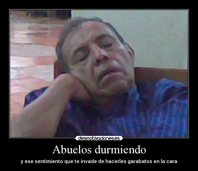 Abuelos durmiendo -