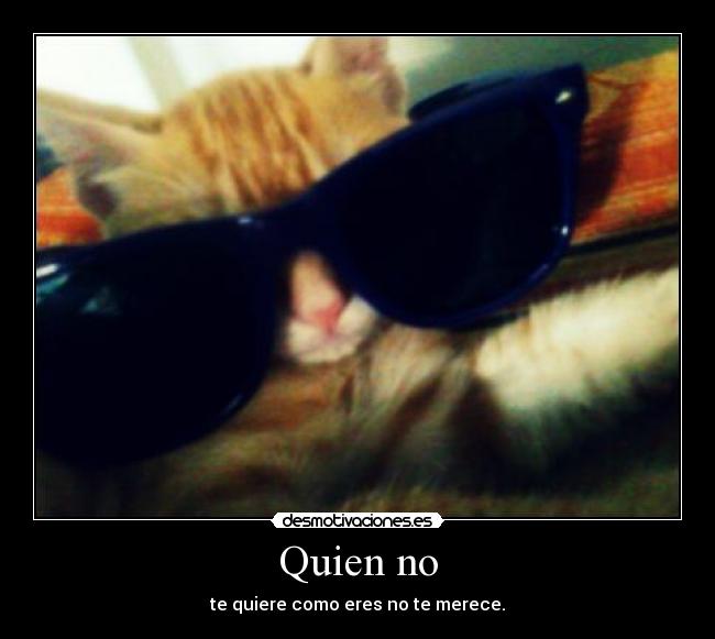 Quien no - te quiere como eres no te merece.