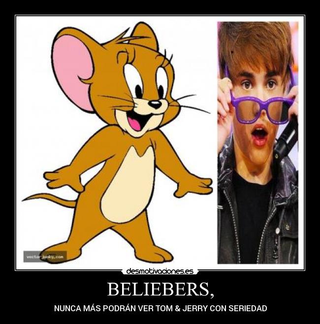 carteles justin bieber jerry desmotivaciones