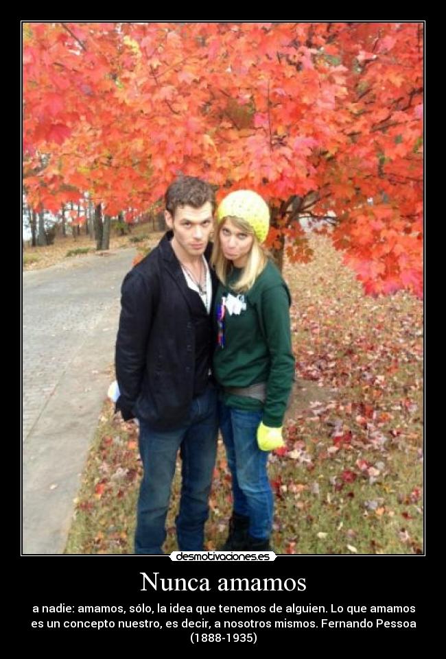 carteles claire holt joseph morgan klaus rebekah amor amamos sentimientos desmotivaciones