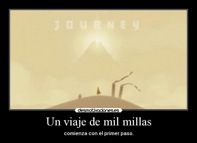 Un viaje de mil millas -