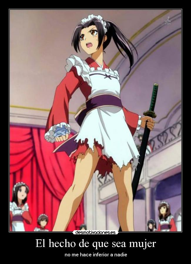 El hecho de que sea mujer -