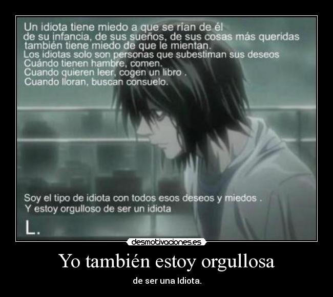 Yo también estoy orgullosa -