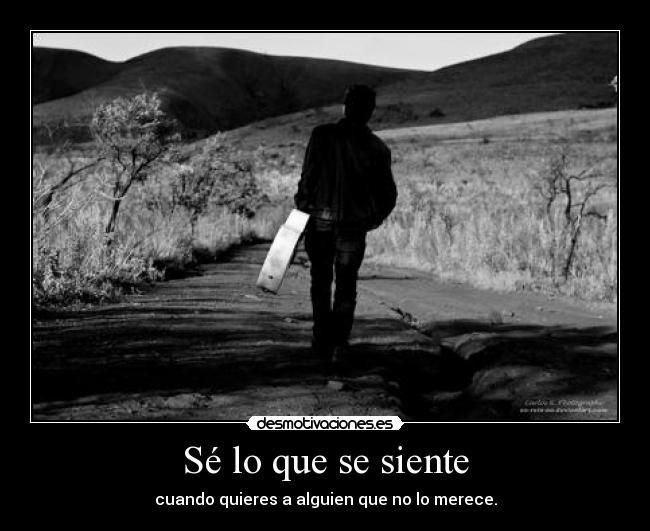 Sé lo que se siente - 