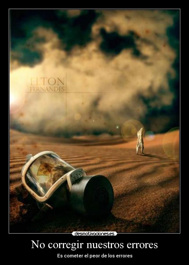 No corregir nuestros errores -