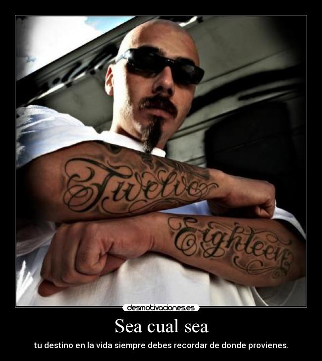 Sea cual sea - tu destino en la vida siempre debes recordar de donde provienes.