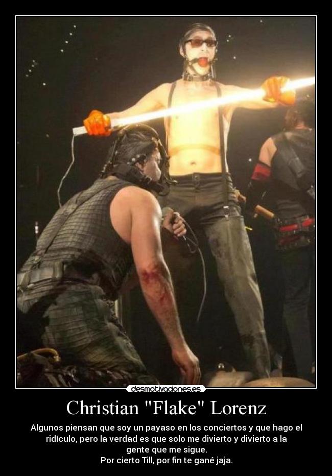 carteles rammstein christian flake lorenz till lindemann till buck dich 2012 nordamerika tour desmotivaciones