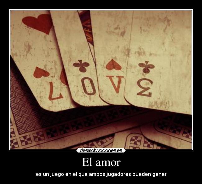 carteles amor amor juego ambos jugadores ganar desmotivaciones