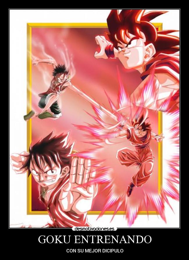GOKU ENTRENANDO - 