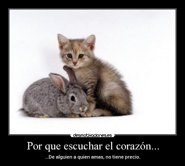 Por que escuchar el corazón... - 