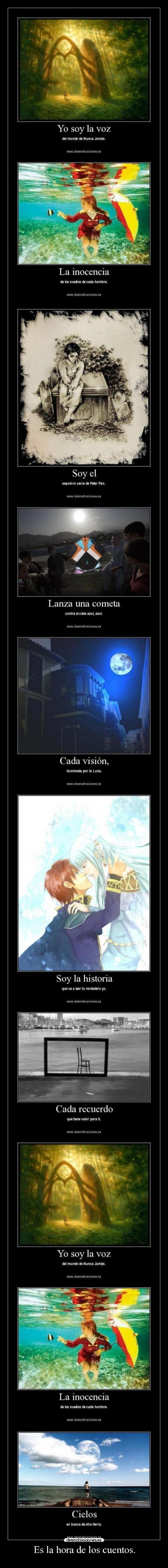 Es la hora de los cuentos. -