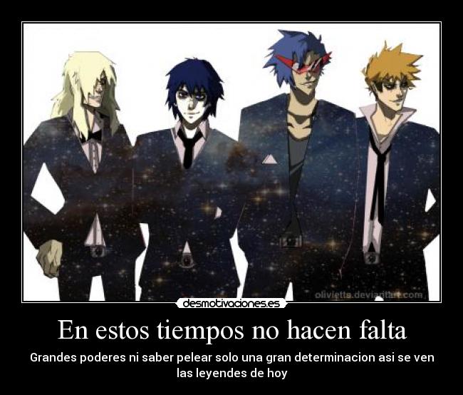 carteles anime tenggen toppa desmotivaciones