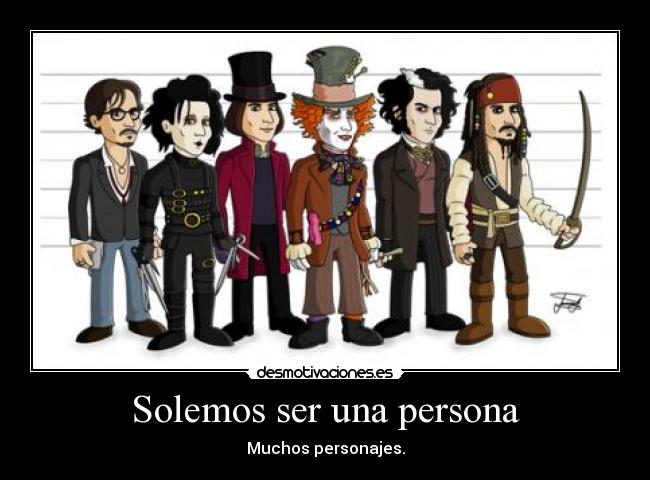 Solemos ser una persona - Muchos personajes.