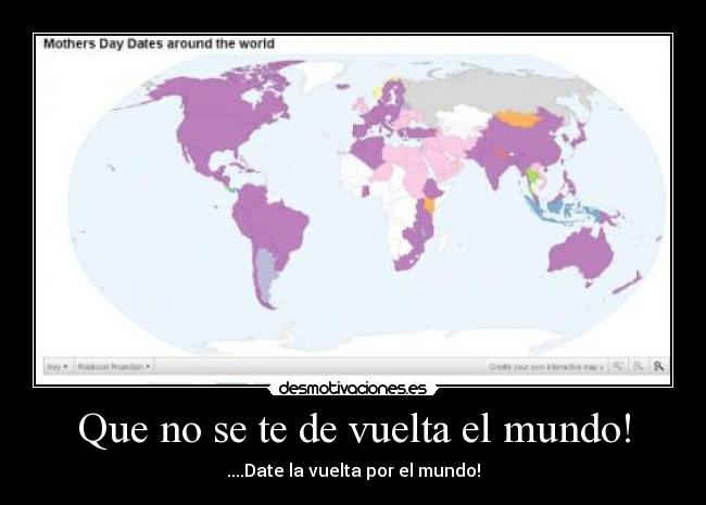 Que no se te de vuelta el mundo! -