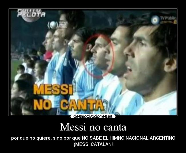 Messi no canta - 